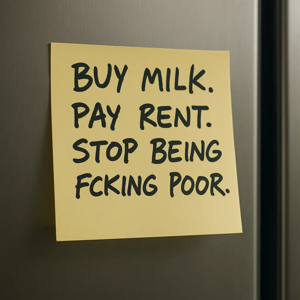 Sticky note reminder